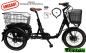 Preview: ANGEBOT: Elektro Dreirad Trike 3 Gang, Tiefeinstieg , Faltbar 20 Zoll schwarz